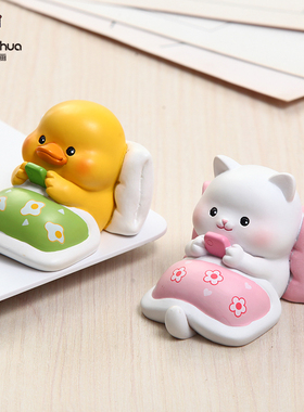 小猪猪摆件办公桌面装饰品可爱小物件情绪治愈不要生气小摆件摆设