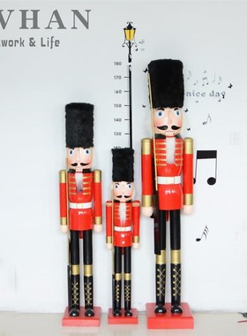 1cm直销胡桃夹子国王士兵王子1米8特大型商场婚礼宴会摆台摆件