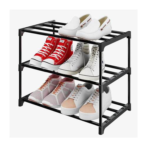 1PC three-tier shoe rack, durable shoe storage rack, easy-to - 图3