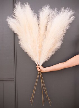 1PC Faux Pampas Grass Decor Plume Grass Artificial Phragmite