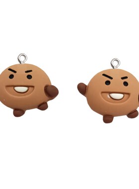 10Pcs Funny Cartoon Animal Resin Charms Kawaii DIY Decor Acc