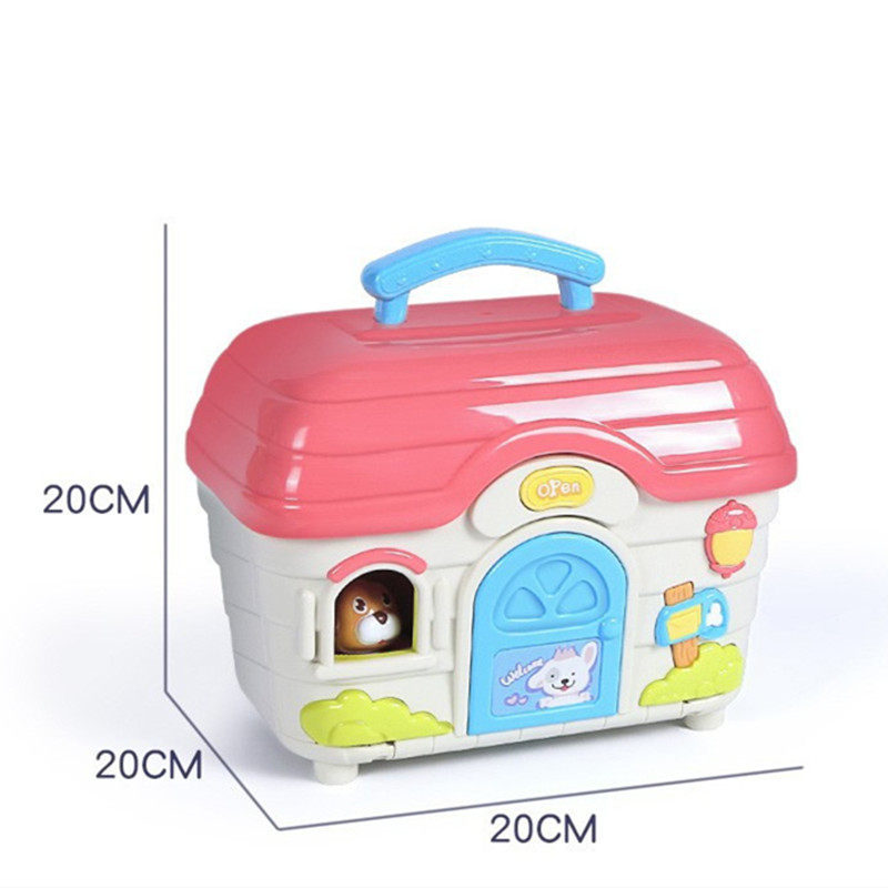 仿真动物狗宠物屋玩具男女儿童宝宝智能电动萌兔猫小鸡喂养过家家,淘宝优惠券,粉丝福利购,淘宝优惠卷