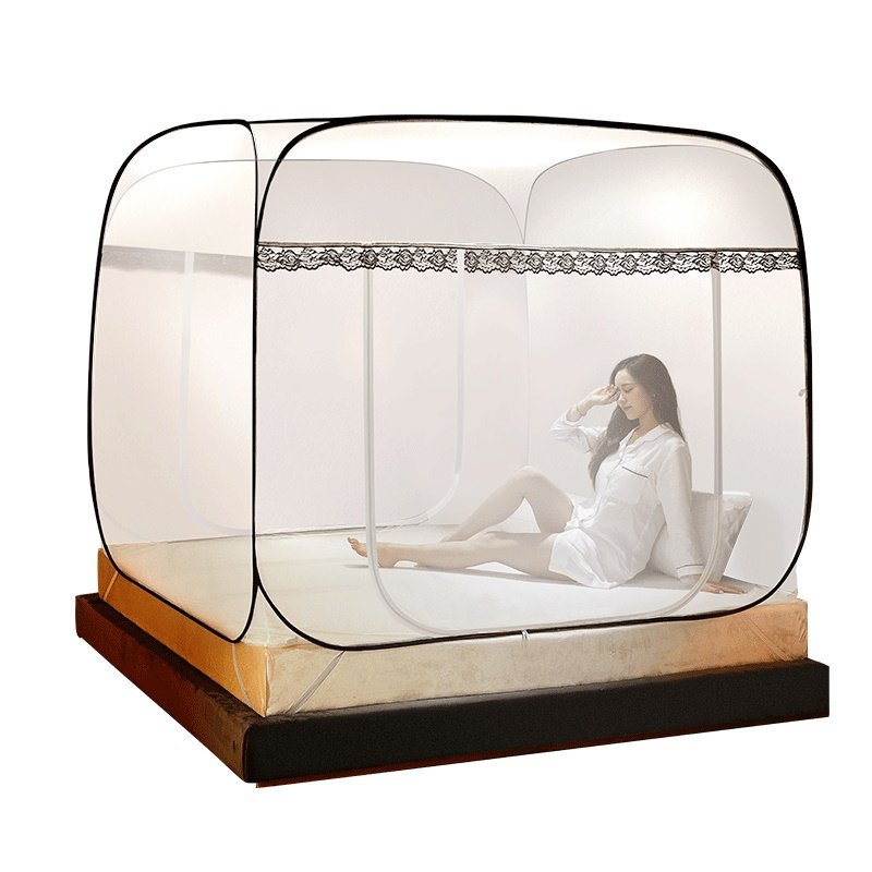 免安装蒙古包蚊帐1.8m床夏季家用可折叠大顶1.5m儿童2米床1.2,淘宝优惠券,粉丝福利购,淘宝优惠卷