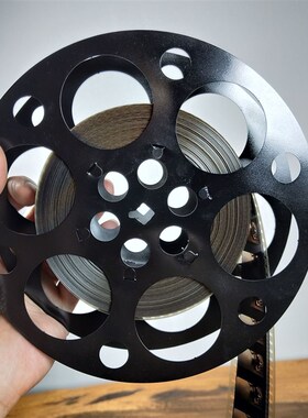 怀旧复古老电影毫米70mm电影胶片拷贝铁片夹片盘直径17.8cm摆件
