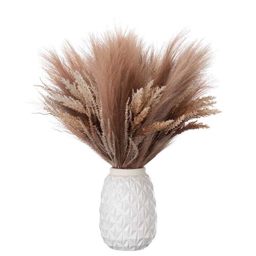Green Plants Reed Pampas Bouquet Artificial Flowers Fake Flo - 图3
