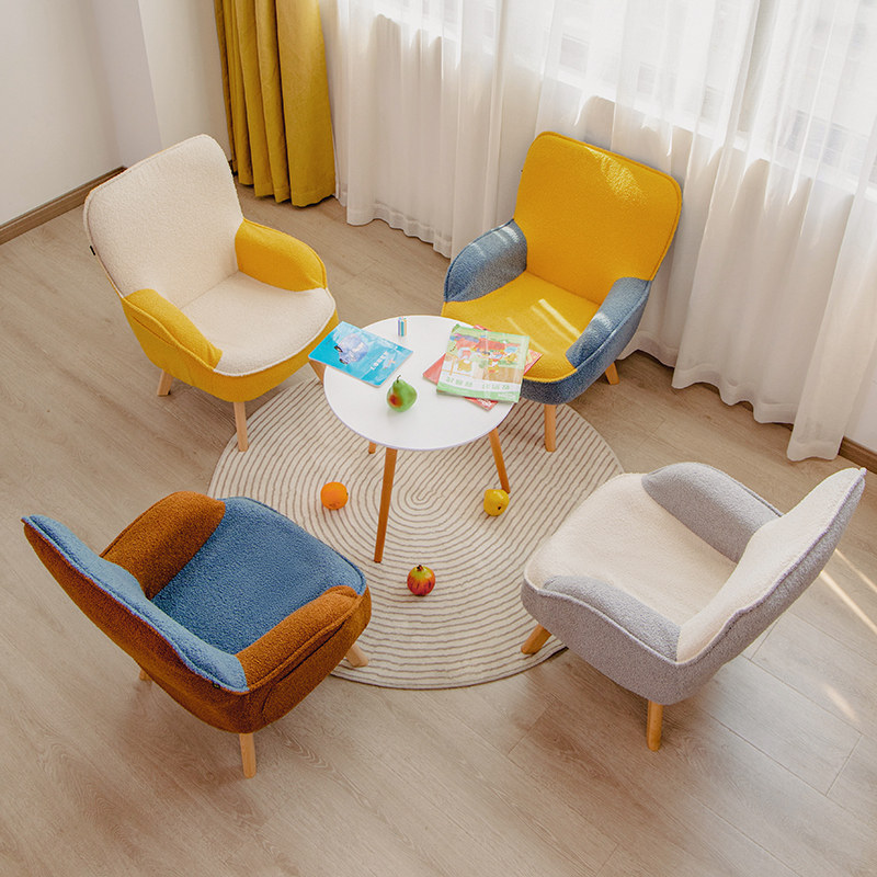 懒人日记儿童沙发座椅宝宝阅读角布置可拆洗单人迷你泰迪绒小沙发,淘宝优惠券,粉丝福利购,淘宝优惠卷