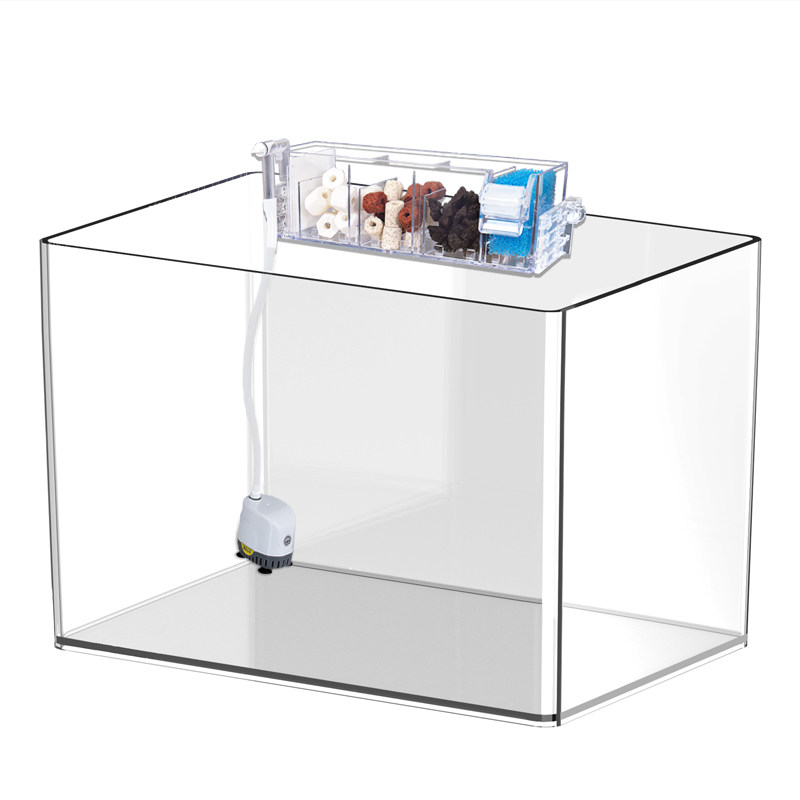 鱼缸小型客厅桌面造景创意压克力自循环制氧过滤一体式生态金鱼缸,淘宝优惠券,粉丝福利购,淘宝优惠卷