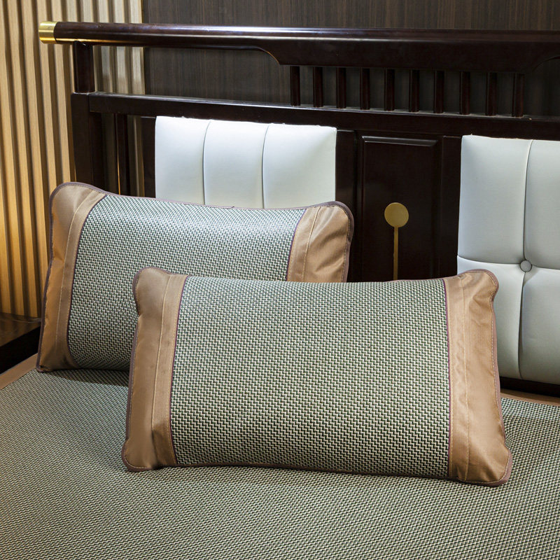 2023新款面凉席藤席三件可折叠冰丝席夏季家用席子夏天草席,淘宝优惠券,粉丝福利购,淘宝优惠卷