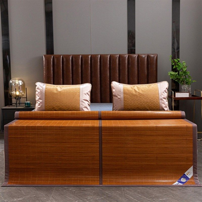 新款竹席凉席夏季折叠双面两用竹子空调宿舍冰丝夏天家庭专用席子,淘宝优惠券,粉丝福利购,淘宝优惠卷