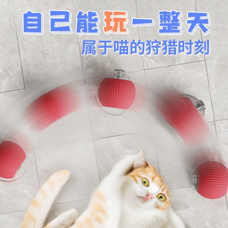 智能解闷自嗨猫咪自动躲避球带绳猫狗玩具养宠装备电动发声逗猫球,淘宝优惠券,粉丝福利购,淘宝优惠卷