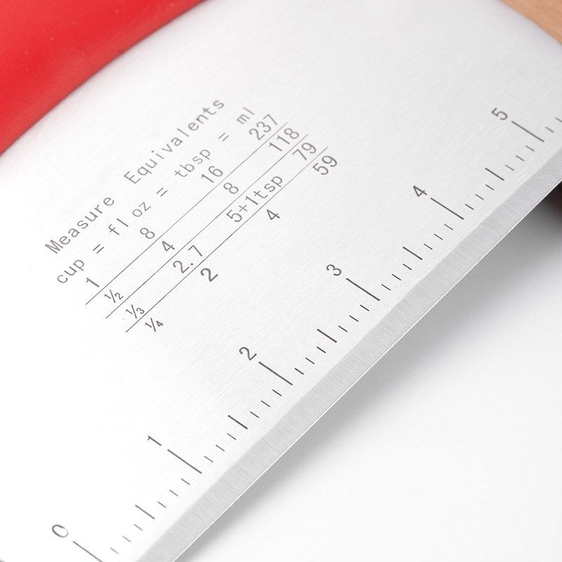 不锈钢切面刀刮板不粘刮刀带刻度面粉家用蛋糕馒头手擀面烘焙工具,淘宝优惠券,粉丝福利购,淘宝优惠卷