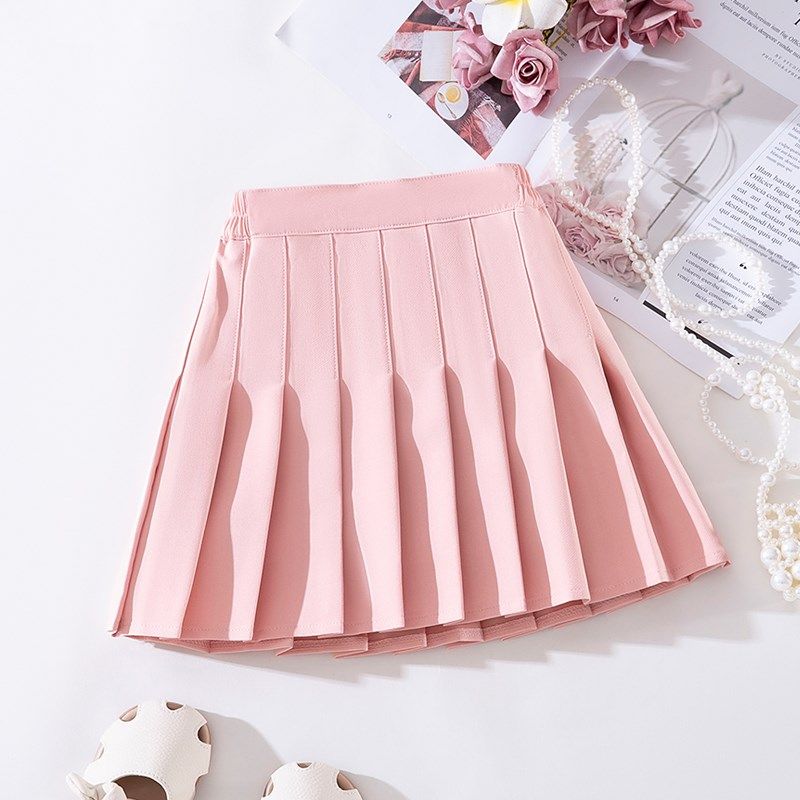 女童半身百褶裙春秋夏季儿童学院风JK制服裙子学生防走光校服短裙,淘宝优惠券,粉丝福利购,淘宝优惠卷