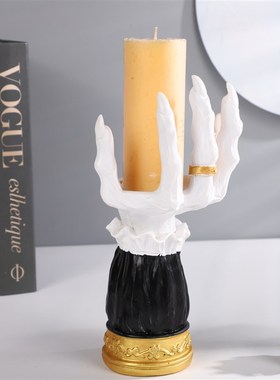 创意手掌烛台托盘气氛装饰摆件工艺品客厅桌面家居好物高级感饰品