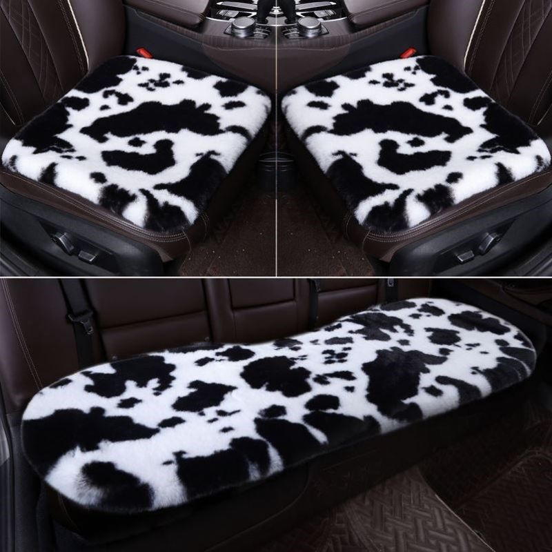 汽车坐垫冬季冬天保暖通用靠背短毛绒车坐垫毛绒座垫套加厚花兔毛,淘宝优惠券,粉丝福利购,淘宝优惠卷