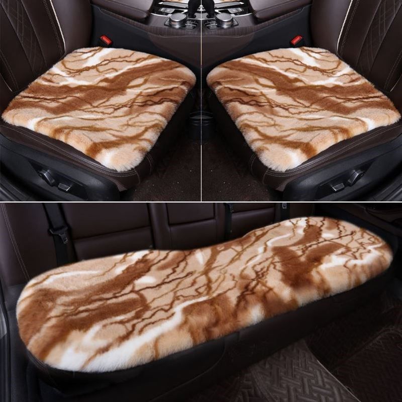 汽车坐垫冬季冬天保暖通用靠背短毛绒车坐垫毛绒座垫套加厚花兔毛,淘宝优惠券,粉丝福利购,淘宝优惠卷