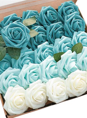 30/50/100pcs Artificial PE Foam Rose Flowers Heads 7CM Bride