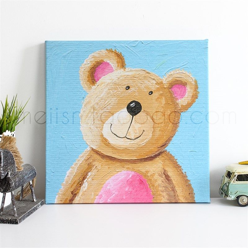 你好bby儿童房卧室装饰画壁画床头挂画墙画无框画卡通画帆布画,淘宝优惠券,粉丝福利购,淘宝优惠卷