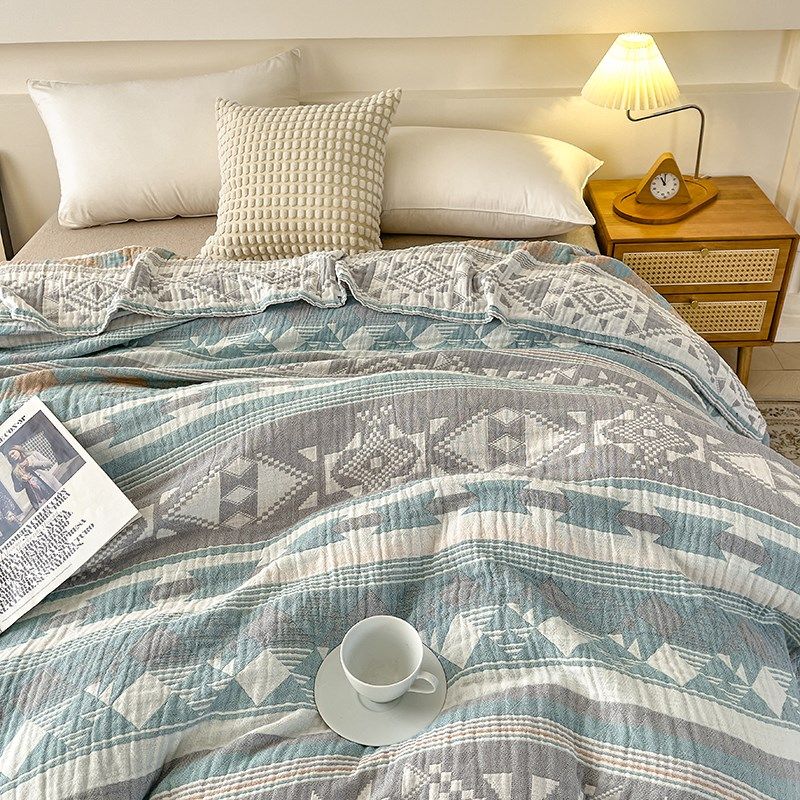 三层全棉水洗纱布毛巾被纯棉单人双人毛巾毯子午睡休闲盖毯空调毯,淘宝优惠券,粉丝福利购,淘宝优惠卷