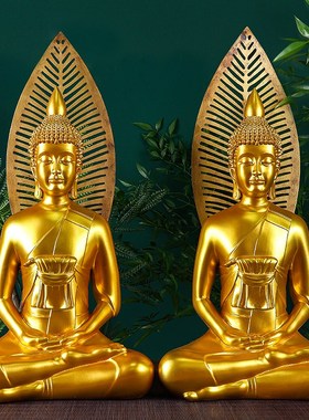 泰国水门寺大佛释迦摩尼佛头东南亚泰式餐厅酒店软装会所装饰摆件