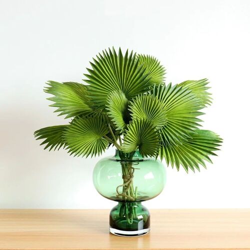 Cheap Green Jungle Leaves Topical Turtle Leaves Decorations - 图1