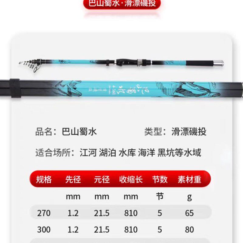 佐崎精工千代松狂刃巴山蜀水进口碳素海竿超硬超轻滑漂远投矶钓竿,淘宝优惠券,粉丝福利购,淘宝优惠卷