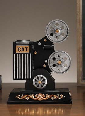 欧式复古放映机怀旧摆件家居客厅酒柜书房装饰品办公室桌面摆设