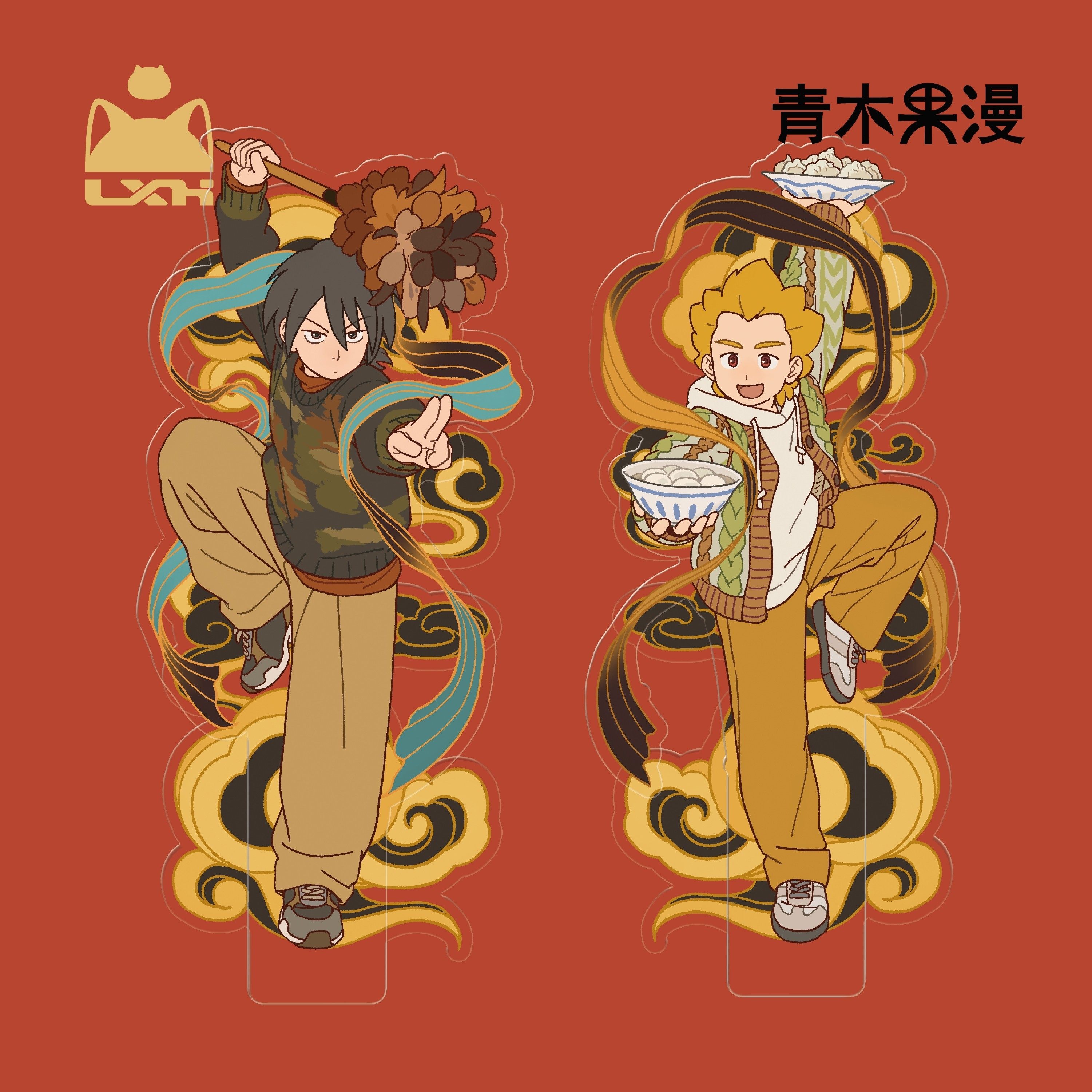 【正版预售】罗小黑战记年年岁岁门神立牌鹿野甲乙桌面摆件周边,淘宝优惠券,粉丝福利购,淘宝优惠卷