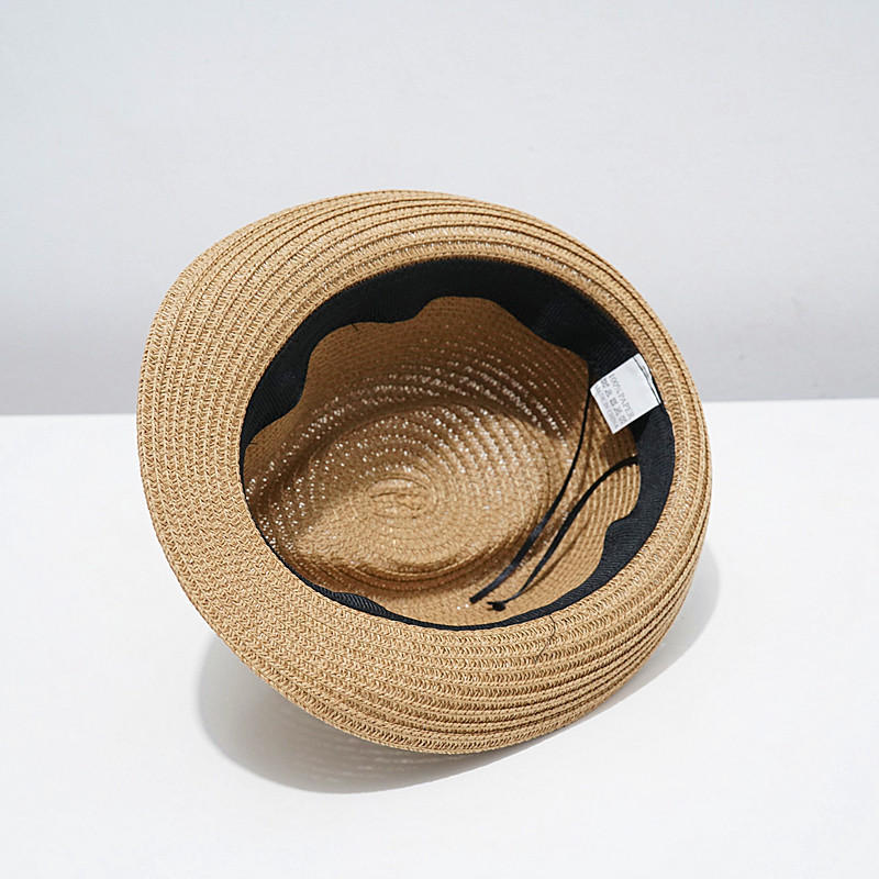 儿童草帽男孩遮阳帽夏季宝宝礼帽英伦爵士防晒凉帽亲子海边太阳帽,淘宝优惠券,粉丝福利购,淘宝优惠卷