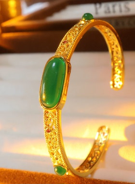 福韵天玺铜合金开口奢华女士手镯