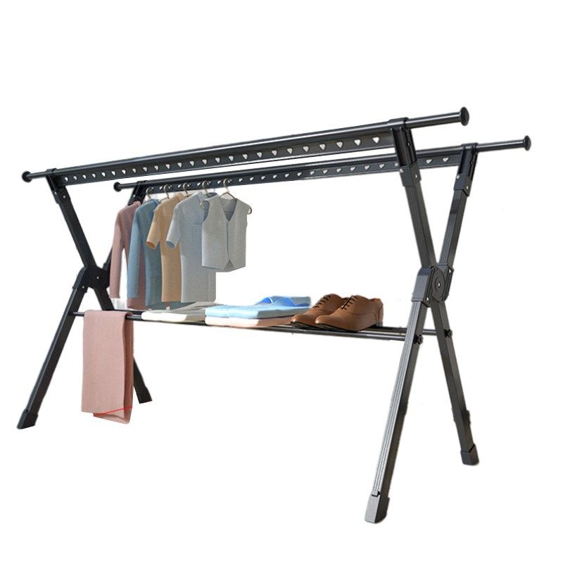 洛港 晾衣架落地折叠室内家用户外阳台移动露台凉晒被子衣服架子,淘宝优惠券,粉丝福利购,淘宝优惠卷