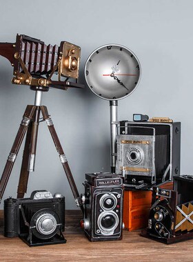 复古老式电影放映机模型道具怀旧摆件餐饮店商场陈列80年代老物件