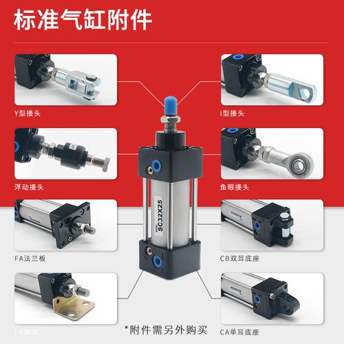 气动小型大推力标SC160*25/50/75/100/125150175200250300400500S - 图1