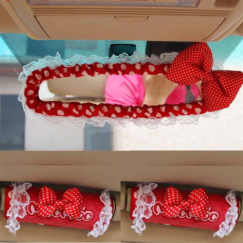摩丝娃娃汽车内饰车内饰品套装排挡套后视镜套女车饰车上装饰用品,淘宝优惠券,粉丝福利购,淘宝优惠卷