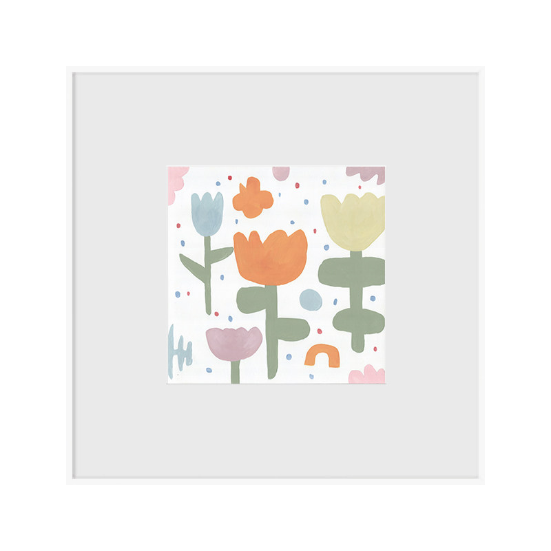 春见花语 北欧卧室装饰画小清新儿童房床头治愈挂画民宿方形壁画,淘宝优惠券,粉丝福利购,淘宝优惠卷