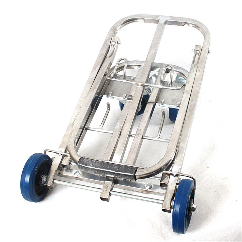 行李车 折叠 便携 万向轮不锈钢音响拖车四轮推车拖车买菜购物车,淘宝优惠券,粉丝福利购,淘宝优惠卷
