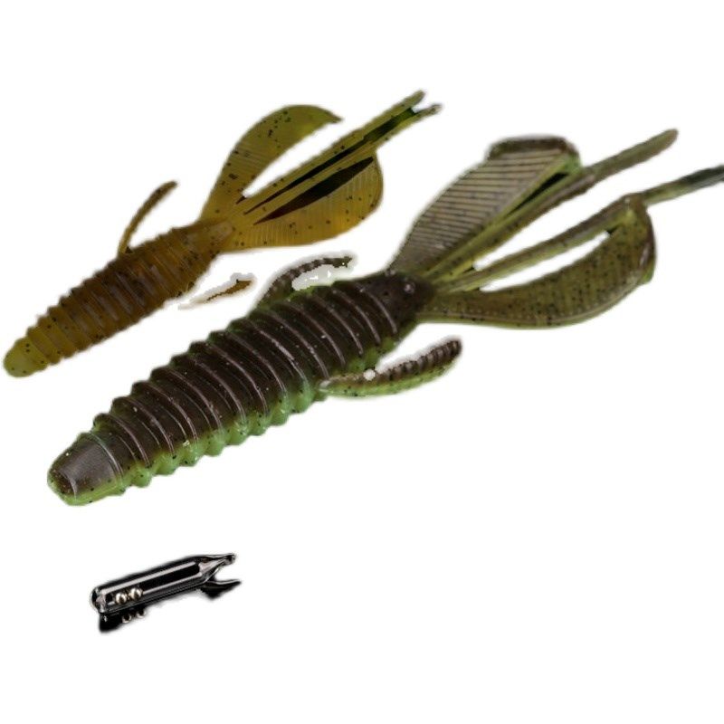 刺卫路亚暴躁小龙虾型软虫饵响珠噪音T尾黑坑鲈鳜鱼倒钓内德钓组,淘宝优惠券,粉丝福利购,淘宝优惠卷