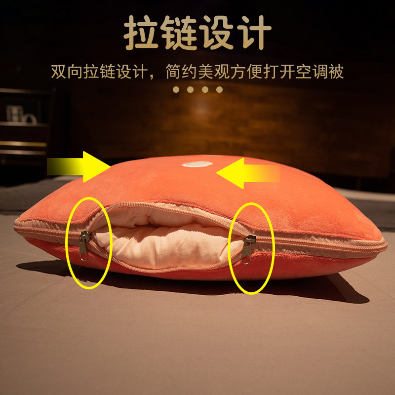 夏季抱枕被子两用办公室午睡枕头毯子二合一汽车靠枕车载用空调被,淘宝优惠券,粉丝福利购,淘宝优惠卷