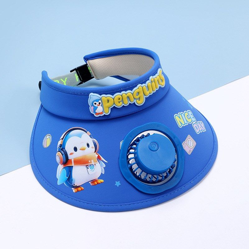 儿童防晒帽夏季男童遮阳帽小孩大帽檐女孩太阳帽宝宝空顶风扇帽子,淘宝优惠券,粉丝福利购,淘宝优惠卷