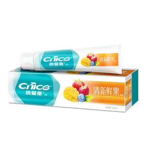 任选4支纳爱斯清新鲜果牙膏果香浓郁维C防蛀护龈洁白健白