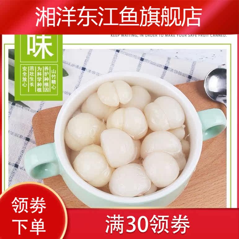 山竹新鲜竹糖水565g罐头 湘洋东江鱼水果罐头