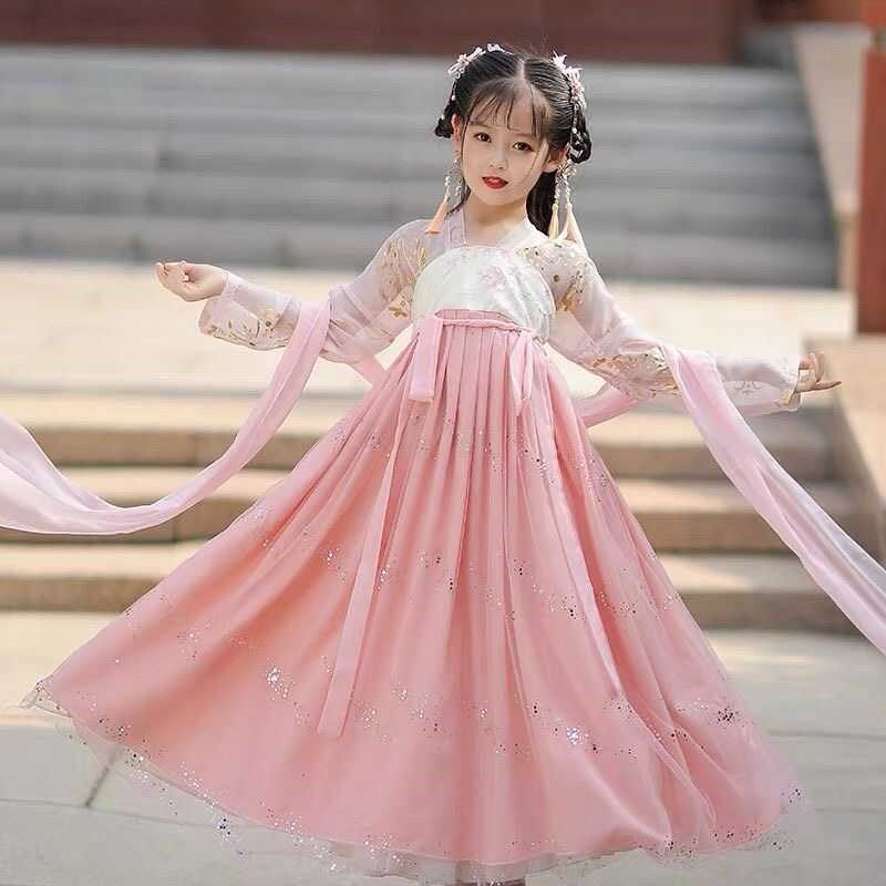 高档嫦娥仙子奔月演出服女宝儿童中秋节古筝表演中国古风唐,淘宝优惠券,粉丝福利购,淘宝优惠卷