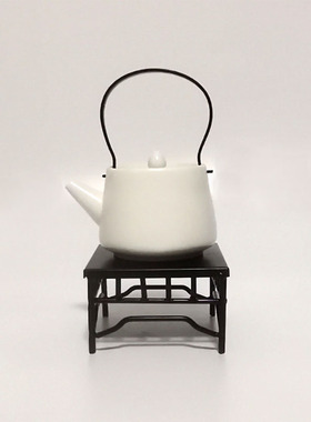 中式铁艺架子家居茶室博物架花瓶茶壶多肉摆饰品工艺品摆件小底座