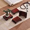 Rosewood mahogany books, strange stones, jade, antiques, study room, ink bed, miniature bonsai ornaments, base wooden bracket
