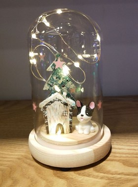 小夜灯圣诞小夜灯玻璃罩小夜灯玻璃罩许愿瓶