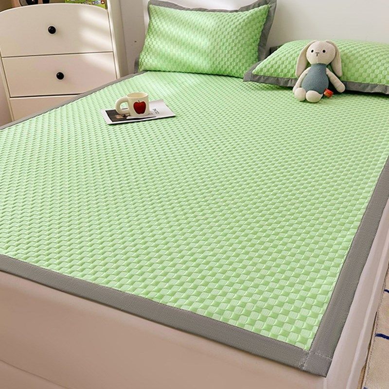 2024夏季新款冰丝豆豆凉席床垫三件套夏天学生宿舍可水洗单人席子,淘宝优惠券,粉丝福利购,淘宝优惠卷