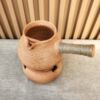 Yunnan earthen pottery jar Dali roast tea jar dry roast kang tea boiling tea jar alcohol stove side tea set full handmade firewood grill