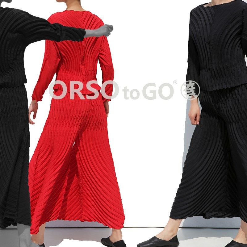 褶皱大码套装气质女装两件套上衣裤子宽松显瘦高级设计感2025新款,淘宝优惠券,粉丝福利购,淘宝优惠卷