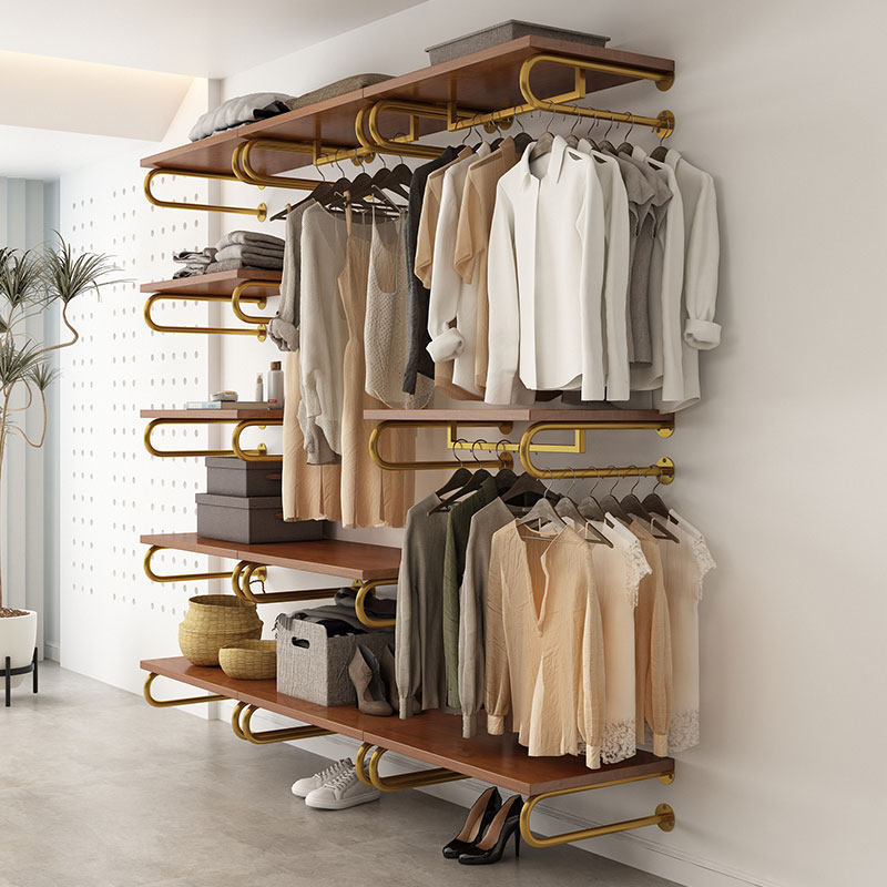 壁挂式衣帽间置物架子组装铁艺全挂式衣柜家用卧室金属挂衣架砌墙,淘宝优惠券,粉丝福利购,淘宝优惠卷