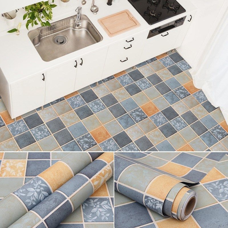 简约地贴厨房卫生间地面改造翻新地板贴膜防油防水墙纸自粘墙贴,淘宝优惠券,粉丝福利购,淘宝优惠卷