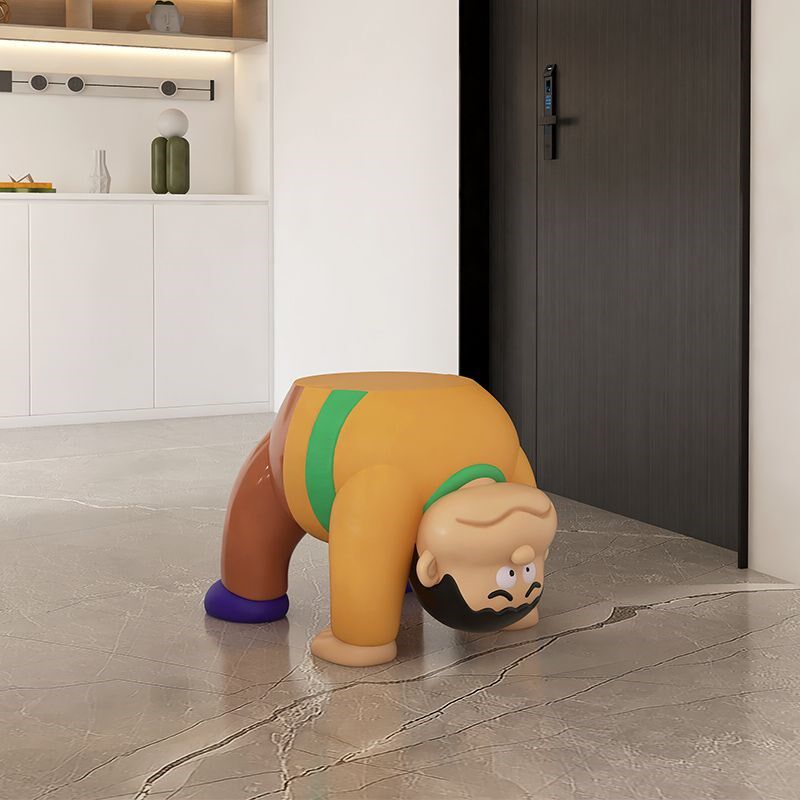 可爱创意入户门玄关胖虎换鞋凳大型落地摆件客厅家用网红软装饰品,淘宝优惠券,粉丝福利购,淘宝优惠卷